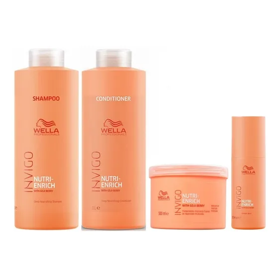 Shampoo Lt +condition Masc Bálsamo Wella Invigo Nutri Enrich