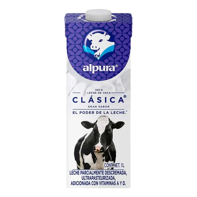 Leche Alpura Entera Ultra Pasteurizada 1L