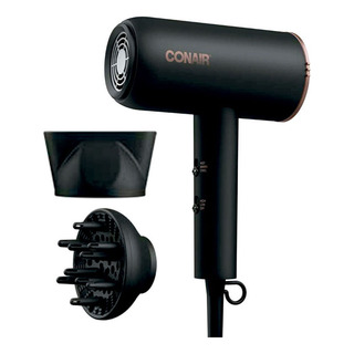 Secadora Cabello Conair Cerámica Titanio Iones Compacta Pelo Color Negro 127v Secadora Cabello Conair Cerámica Titanio Iones Compacta Pelo Color Negro 127v