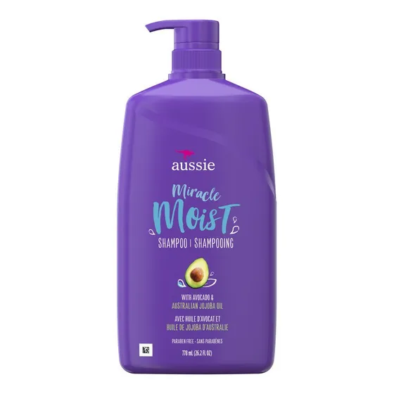 Aussie Miracle Moist Shampoo Avocado Sin Parabeno 746ml.