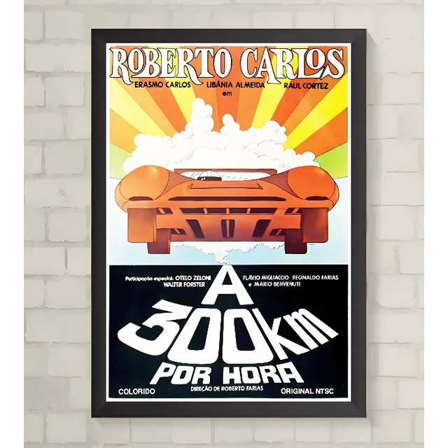 Quadro - Roberto Carlos À 300 Km/h -  Decora - 24 Cm X 33 Cm