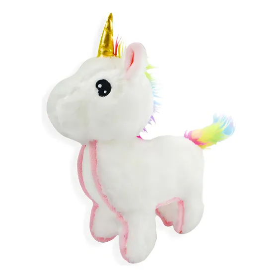 Juguete De Peluche Para Mascota Unicornio Con Sonido Color Blanco