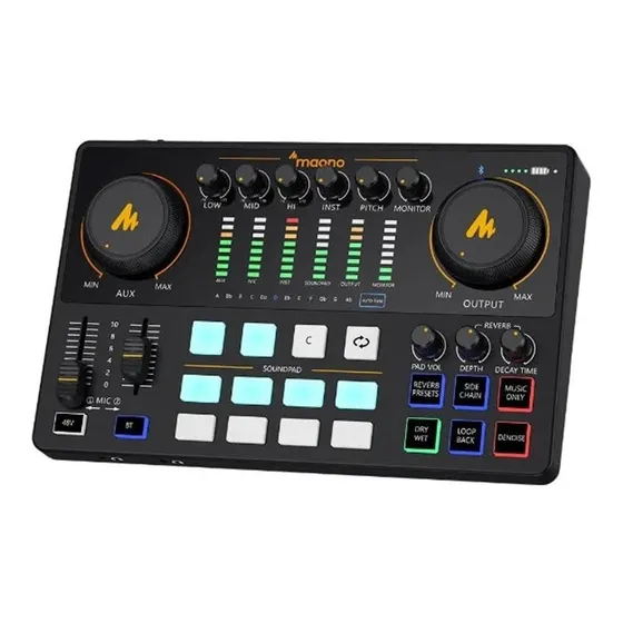 Maono Ame2 E2 Consola Interface Produccion Podcast Youtube 