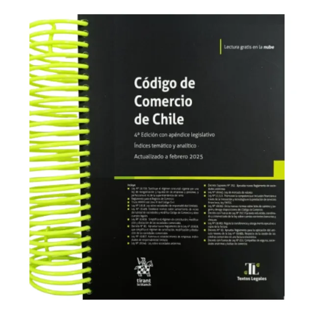 Codigo Comercio 2025 Anillado (tirant Lo Blanch)