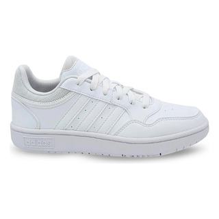 Tenis Casual adidas Hoops 3.0 K Cómodo Blanco Tenis Casual adidas Hoops 3.0 K Cómodo Blanco