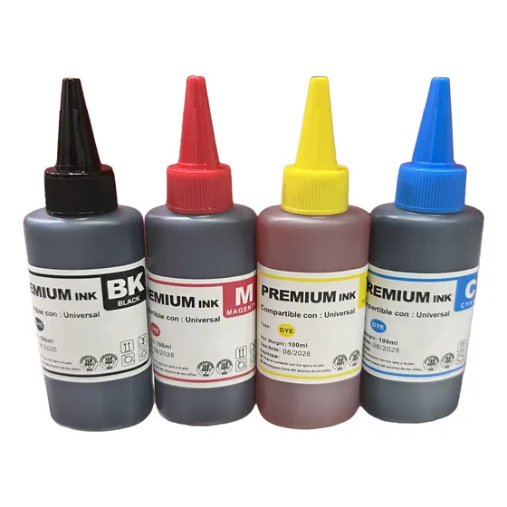 Pack 4 Tintas Alternativa 100 Ml Para Epson/canon/hp/brother