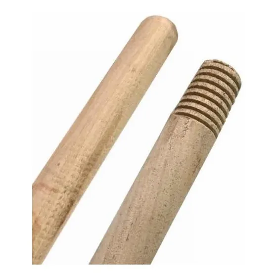 Cabo Palo Madera 130 Cm Rosca Para Escoba Mopa Etc X 6 Un.