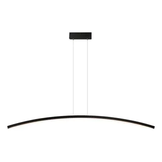 Luminåria Pendente Curvo Retangular Aço Perfil Linear Lustre Luminåria Pendente Curvo Retangular Aço Perfil Linear Lustre