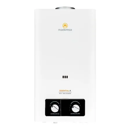 Calefont a gas GLP Mademsa Essential 8 Eco blanco