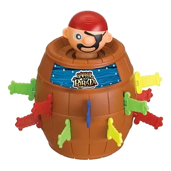 Kit 2x Pula Pirata Brinquedo Barril De Pirata