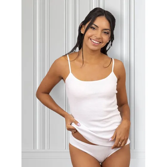 Camiseta Básica Mujer Bretel 100% Algodón - Evelina 925