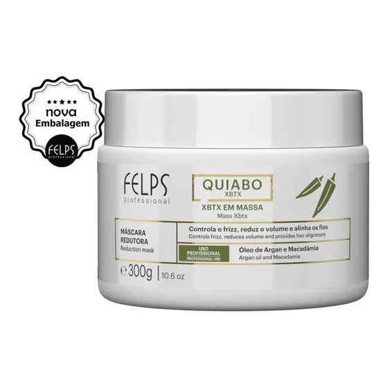 Botox Felps Okra Máscara Redutora 300g
