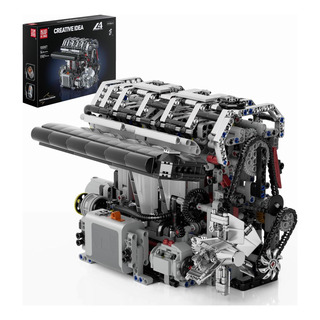 Kit De Modelo De Motor Mould King L4 Construya Su Propio Jue Kit De Modelo De Motor Mould King L4 Construya Su Propio Jue