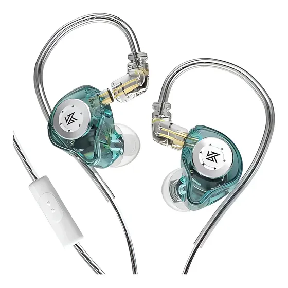 Auriculares in-ear gamer inalámbricos KZ Gamer EDX Pro con Micrófono KZ EDX Pro con Mic verde | Cuotas sin interés