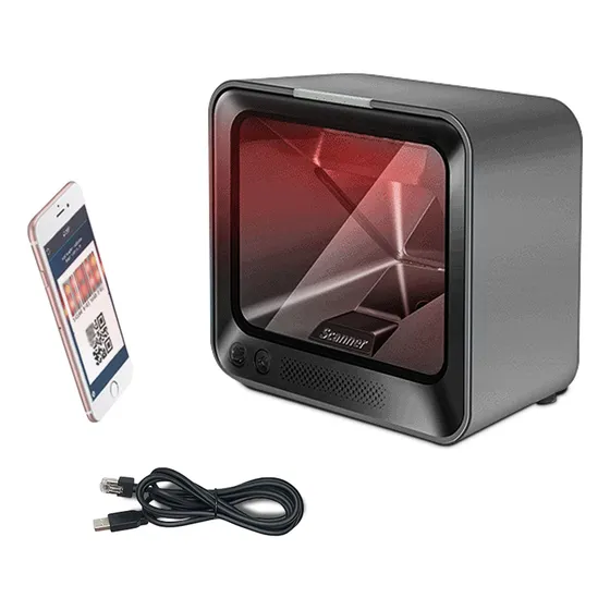Leitor De Codigo De Barras Fixo Vsi Scanner Caixa Usb Toled