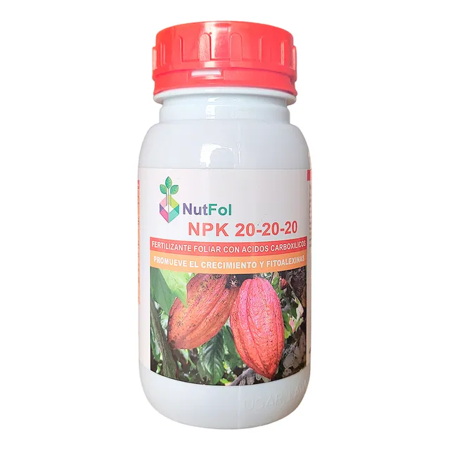 Fertilizante Foliar Npk 20-20-20 (x 250ml.) Para Jardinería