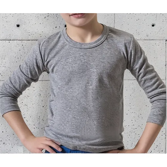 Camiseta Larga Para Niños De Algodón