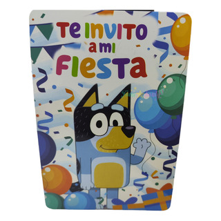 Invitación Con Sobre Bluey Fiesta Decoracion 2 Paq C/10pzs Invitación Con Sobre Bluey Fiesta Decoracion 2 Paq C/10pzs
