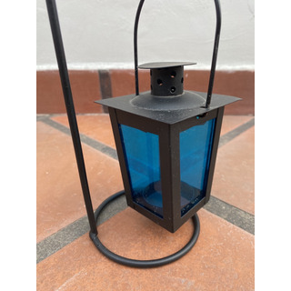 Farol Portavela Colgante Adorno De Chapa - Sin Uso Farol Portavela Colgante Adorno De Chapa - Sin Uso