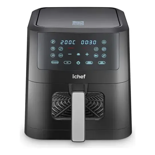 Fritadeira Elétrica Airfryer Ichef Smart Vision 6l Cor Preta