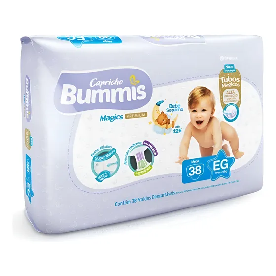 Fralda Capricho Bummis Pacote Tamanho: (p/ M/ G/ Xg/ Xxg)