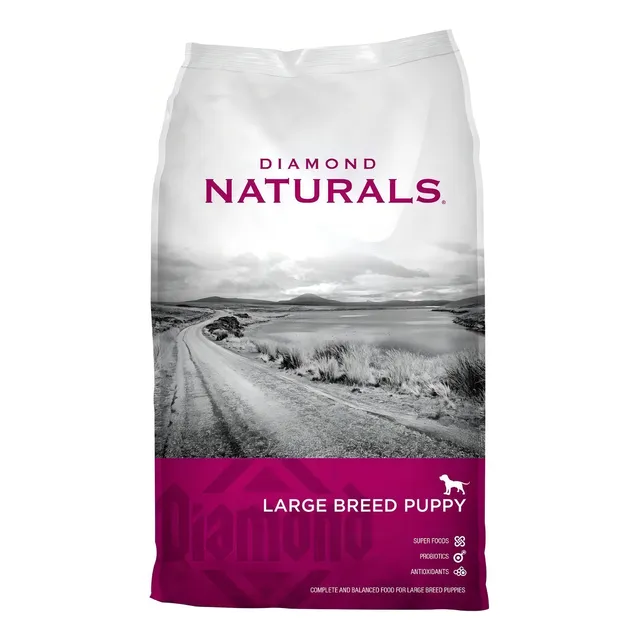 Alimento Diamond Naturals Large Breed Puppy para perro cachorro de raza grande sabor cordero y arroz de 18.14 kg