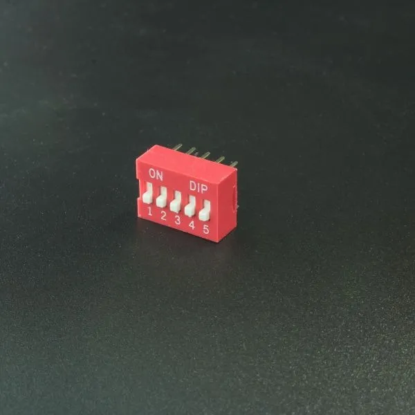 Dip Switch De 5p Rojo