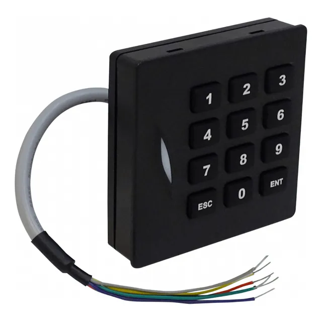 Zk Lector Rf-id 86x86mm Teclado Req/6-14vdc 6-pin Beeper 12