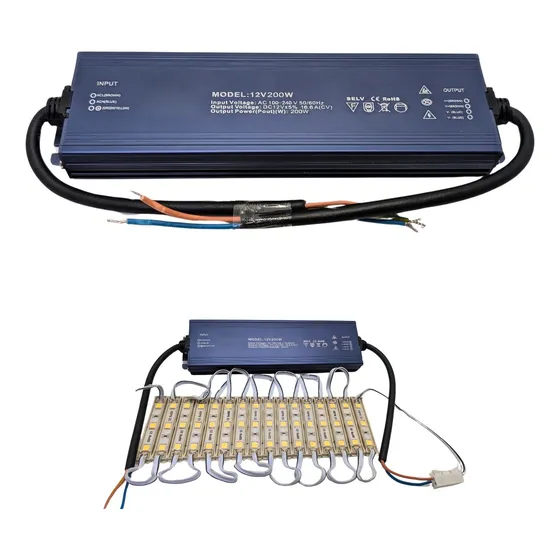 Fuente Poder Alimentación Conmutada Exterior 12v 200w 16.6a