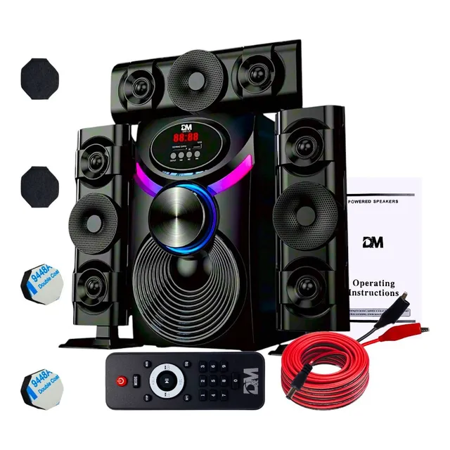 Minicomponente Dm-l9 Bluetooth, Luz Led Rgb, Usb, Sd, 3.1