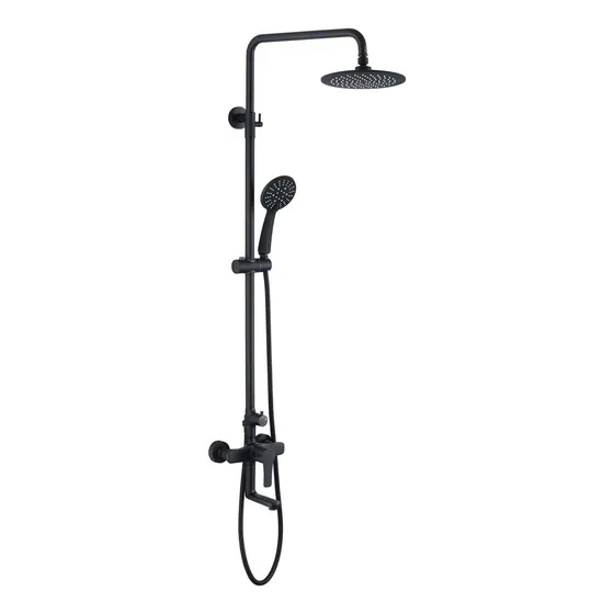 Set De Ducha Multifuncional Para Baño Negro Mate