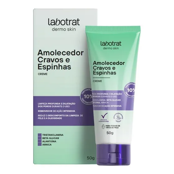 Creme Amolecedor De Cravos E Espinhas Antiacne Labotrat 50g