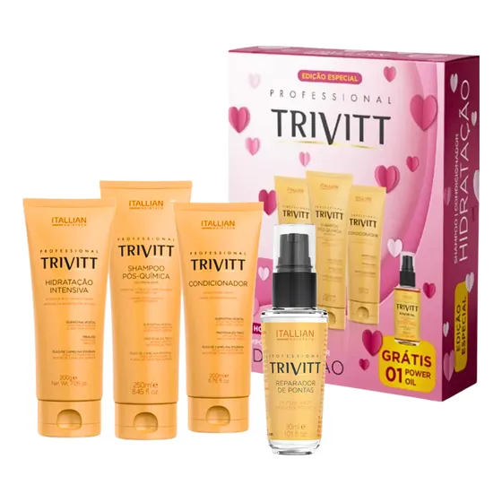 Kit Trivitt Hidratação Especial Com Reparador De Pontas