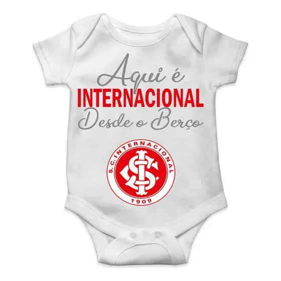 Roupa De Bebê Personalizado Aqui É Internacional Desde Berço
