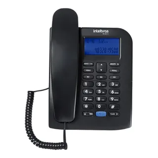 Telefone Fixo Tc 60 Id Preto Intelbras Com Display Led Telefone Fixo Tc 60 Id Preto Intelbras Com Display Led