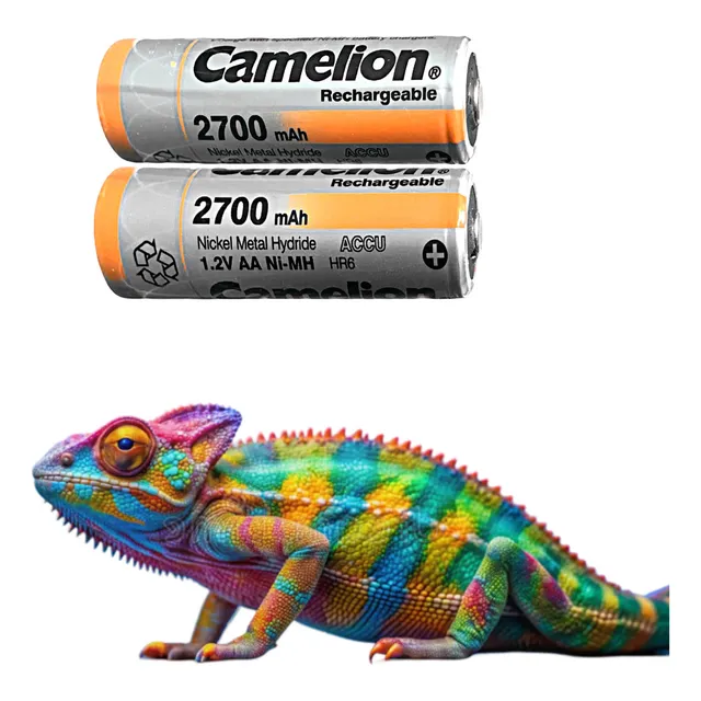 2 Pilas Aa Recargable Camelion - 2700mah 