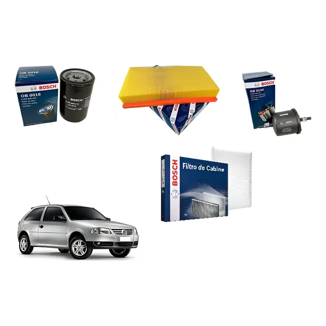 Kit De Filtros Vw Gol Power 1.4 1.6 2007 2008 2009 2010 2011