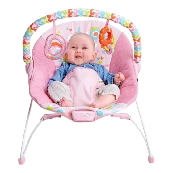 Silla mecedora para bebé Bright Starts Fancy Fantasy eléctrica 12205-ES unicornio rosa