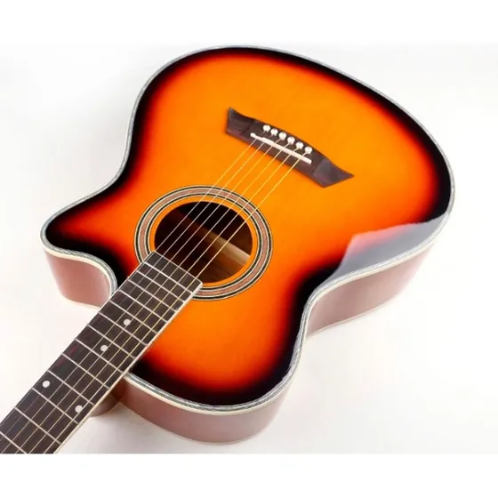 Guitarra Electro Acústica G-shelter + Funda + Afinador Eq 3 Color Sunburst Material Del Diapasón Ébano Orientación De La Mano Diestro