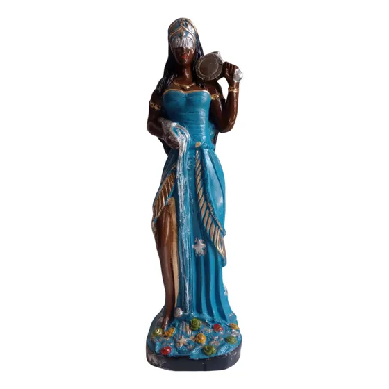 Imagem Iemanjá Orixá Africana Candomblé/umbanda 40cm Gesso