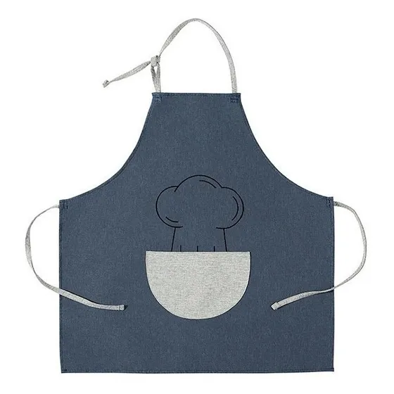 Delantal Cocinero Reposteria Chef Lino De Algodon Poliester