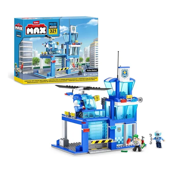 Juego Estación De Policía 321 Bloques Max
