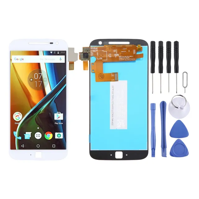 Sjp Pantalla Lcd Blanca Para Motorola Moto G4 Plus