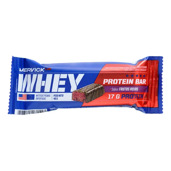 Barra De Proteinas 15g Whey Protein 46g Unidad Mervick Lab