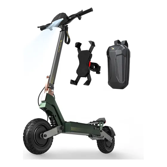 HONEYWHALE H2-Dual Patinete Elétrico Adulto, Scooter Eletrica Adulto com Motor de 1200W*2, 65 km de Autonomia, Velocidade Máxima de 50 KM/H, Patinete Juvenil Dobrável com 10'' Pneus a Vácuo (18AH 48V)