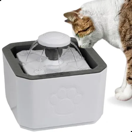 Fonte Bebedouro De Água 2.5l Filtro Cães E Gatos Premium Pet Cor Branco 127/220v