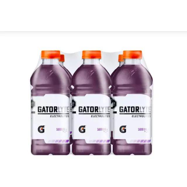 06 Pack Gatorlyte Uva Electrolitos Bebida Hidratante 591ml