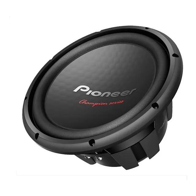 Subwoofer Pioneer 12 TS-W312s4 1 bobina 4 Ohms 1600w 500rms cor preta