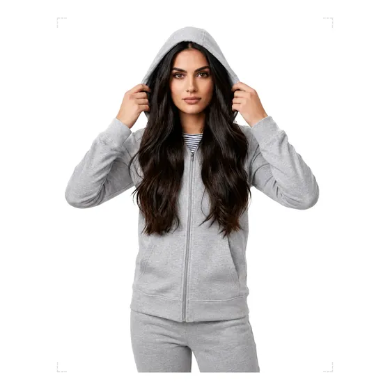 Blusa Moletom Canguru Feminino Flanelado Capuz Bolso Frio
