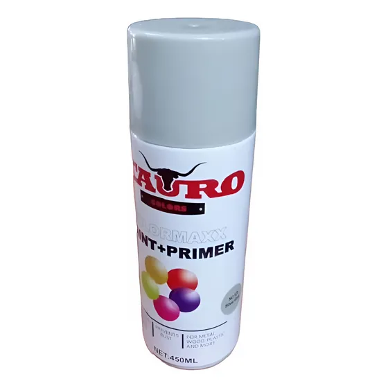 Pintura Spray Aerosol Gris Plata 450 Ml